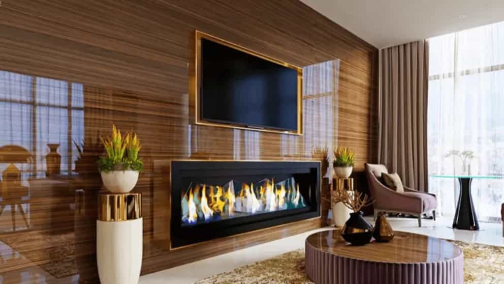 What type of space is an electric fireplace suitable for?